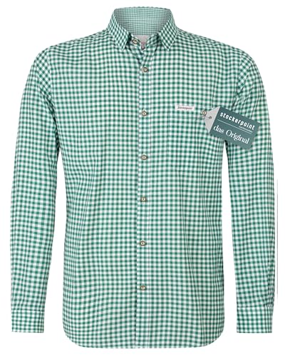 Stockerpoint Campos3 Herren Trachtenhemd, Dunkelgrün, XXL von Stockerpoint