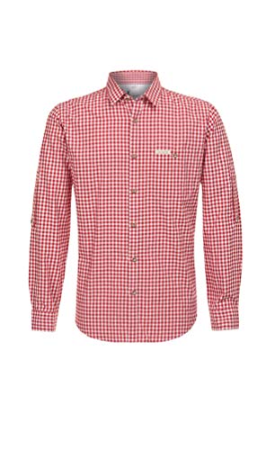 Stockerpoint Campos3 Herren Trachtenhemd, Rot, L von Stockerpoint
