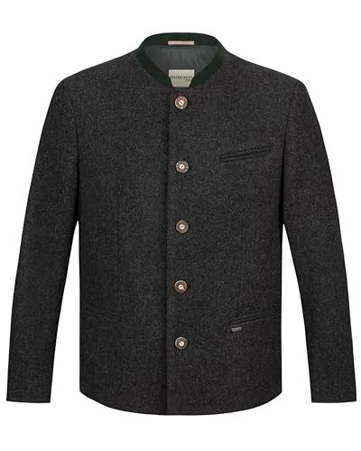 Stockerpoint Herren Conrad Trachtenjanker, anthrazit Tanne, 48 von Stockerpoint