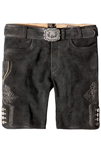 Stockerpoint Herren Corbi4 Trachtenlederhose, Graphit gespeckt, 58 von Stockerpoint