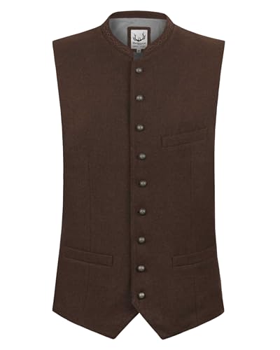 Stockerpoint Devito Herren Trachtenweste, braun, 46 von Stockerpoint