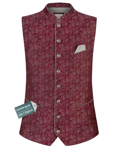 Stockerpoint Herren Edward Trachtenweste, bordeaux, 54 von Stockerpoint
