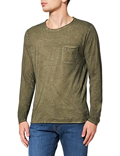 Stockerpoint Herren Falko Langarm T-Shirt, Olive, XL von Stockerpoint