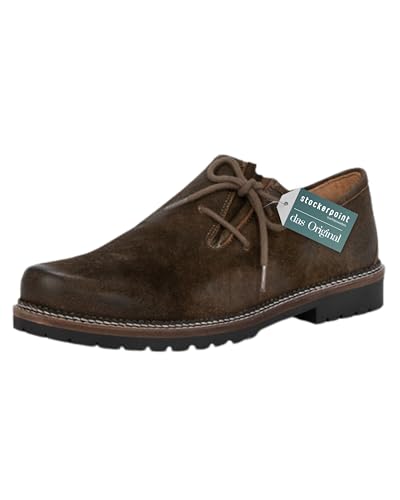Stockerpoint Herren Haferlschuhe Tailor I Größe 40-47 I Trachtenschuhe aus hochwertigem Leder I Optimale Passform & traditionelles Design I Ideal für Trachten & Festlichkeiten von Stockerpoint