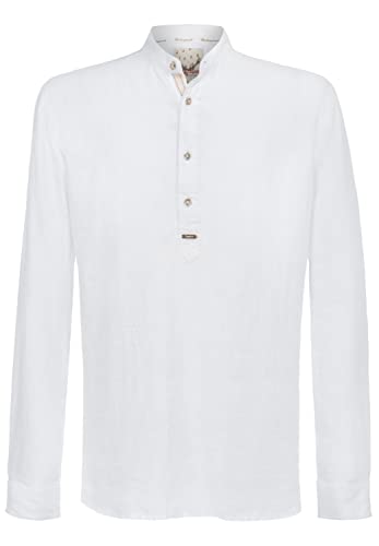 Stockerpoint Herren Hemd Valentin Trachtenhemd, Weiß (Weiss Weiss), XX-Large (Herstellergröße: 2XL) von Stockerpoint