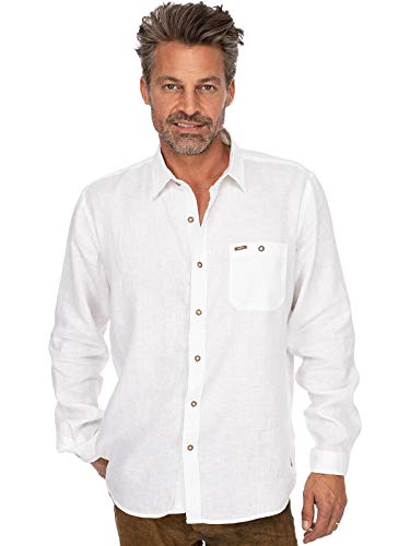 Stockerpoint Herren Hemd Vincent2 Trachtenhemd, Weiß (Weiss Weiss), X-Large (Herstellergröße: XL) von Stockerpoint