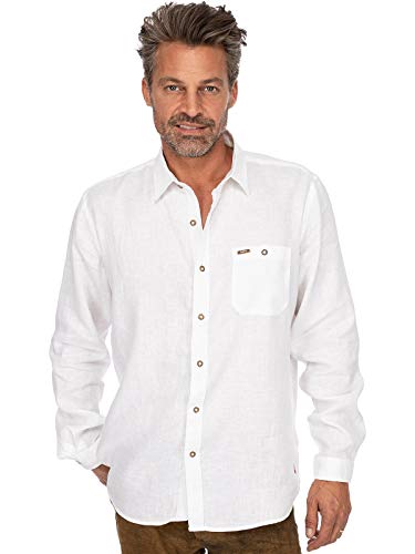 Stockerpoint Herren Hemd Vincent2 Trachtenhemd, Weiß (Weiss Weiss), XX-Large (Herstellergröße: 2XL) von Stockerpoint