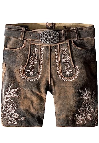 Stockerpoint Herren Almbräu Trachtenlederhose, Sepia raw Nature, 46 von Stockerpoint