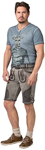 Stockerpoint Herren Finstawoid Trachtenlederhose, Rauch Vintage schwarz, 54 von Stockerpoint