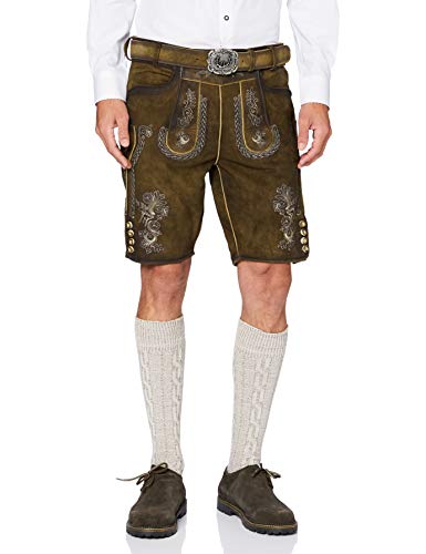 Stockerpoint Herren Hose Thomas2 Lederhose, Braun (Stein Geäscht Stein Geäscht), (Herstellergröße: 52) von Stockerpoint