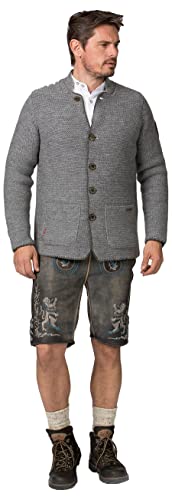 Stockerpoint Herren Jacke Pablo Strickjacke, Fog, 52 von Stockerpoint