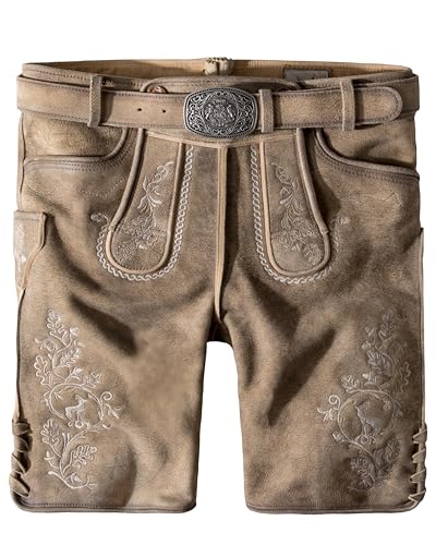 Stockerpoint Herren Lederhose Girgl Freizeithose, Schilf Gespeckt, 48 EU von Stockerpoint