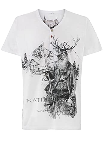 Stockerpoint Herren Naturbursch T-Shirt, Weiß, XL von Stockerpoint