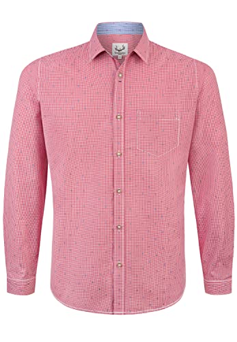Stockerpoint Herren Raul Trachtenhemd, rot, 2XL von Stockerpoint