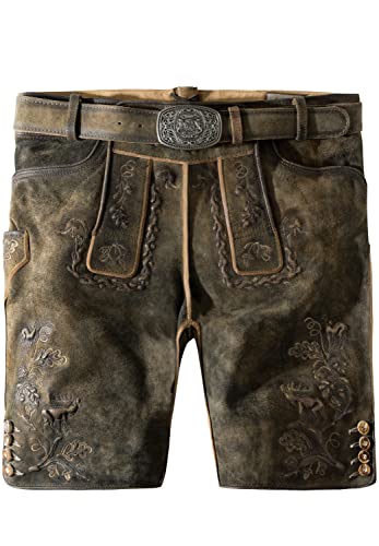 Stockerpoint Herren Romano Trachtenlederhose, torf Vintage, 48 von Stockerpoint