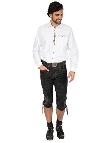 Stockerpoint Herren Sigmar4 Trachtenlederhose, Graphit gespeckt, 44 von Stockerpoint