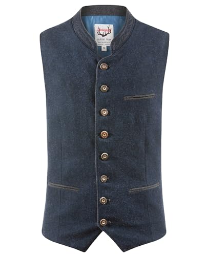 Stockerpoint Sirius Herren Trachtenweste, dunkelblau grau, 46 von Stockerpoint