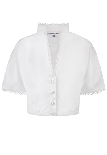 Stockerpoint Mädchen Susi Bluse, weiß, 122-128 von Stockerpoint