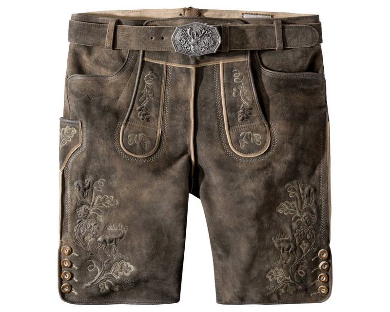 Stockerpoint Trachtenlederhose Bastian Herren (1-tlg) Trachtenlederhose, Trachtenhose, Bayerische Lederhose, Oktoberfest von Stockerpoint