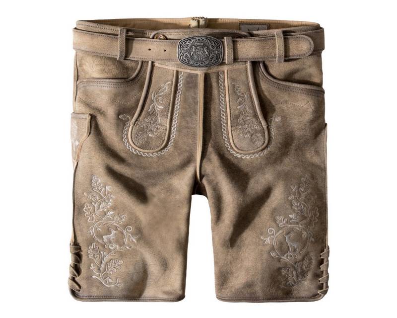 Stockerpoint Trachtenlederhose Girgl Herren (1-tlg) Trachtenlederhose, Trachtenhose, Bayerische Lederhose, Oktoberfest von Stockerpoint