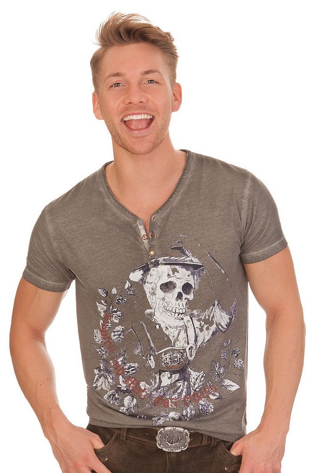 Stockerpoint Trachtenshirt Trachtenshirt Herren - OSKAR - stein von Stockerpoint