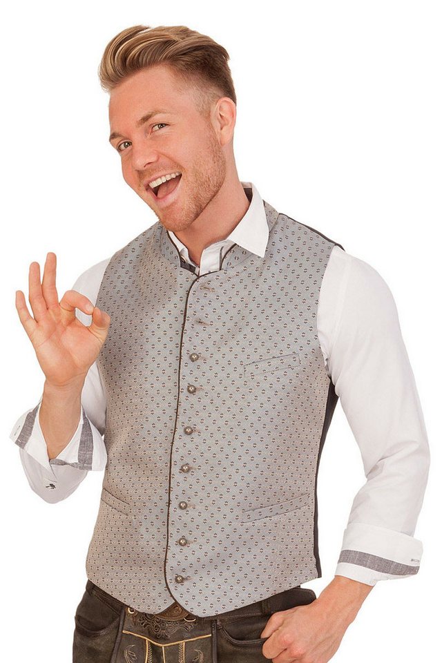 Stockerpoint Trachtenweste Trachtenweste - PINO - hellblau von Stockerpoint