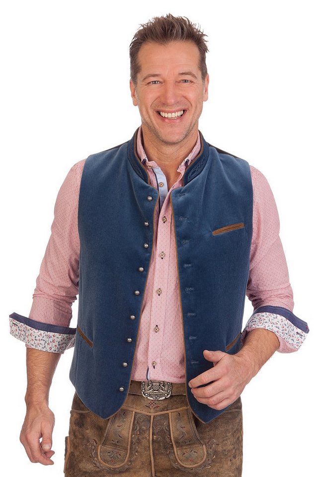 Stockerpoint Trachtenweste Trachtenweste - RICARDO - rauchblau von Stockerpoint