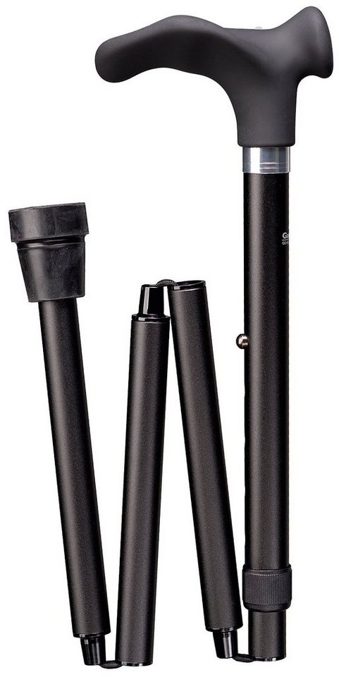 Stockshop Gehstock Gehstock DELUXE COMFORT Faltstock, anatomischer Griff Soft-Beschichtun von Stockshop