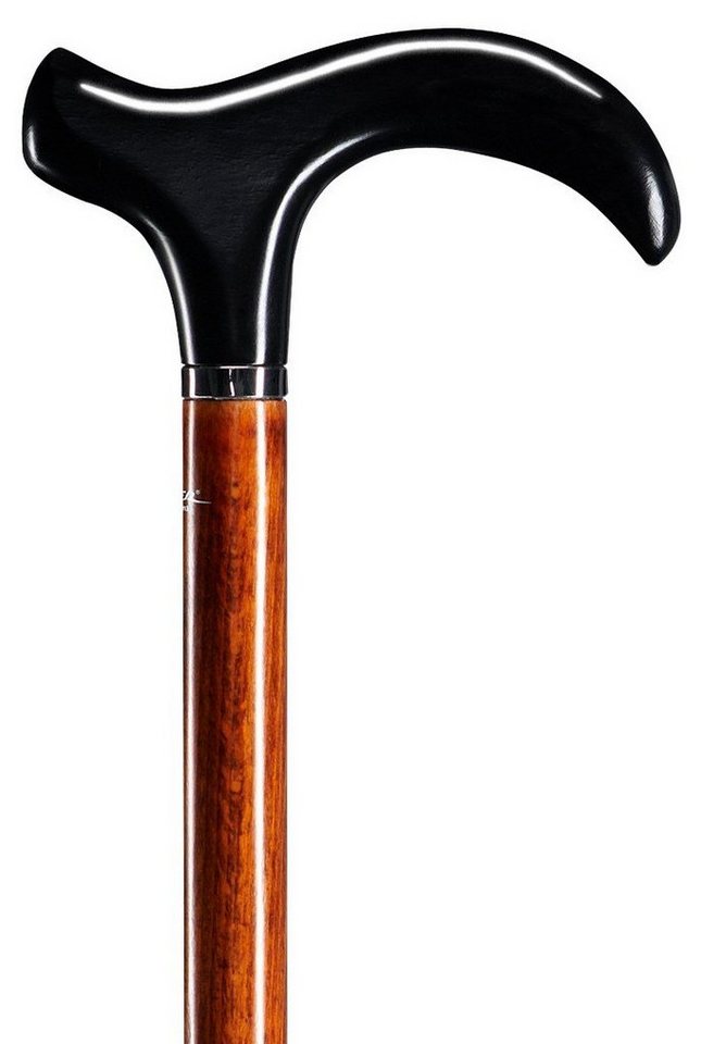 Stockshop Gehstock Gehstock-Der exklusive SMART Kirschbaum-Bicolor, schlanker schwarz lac von Stockshop