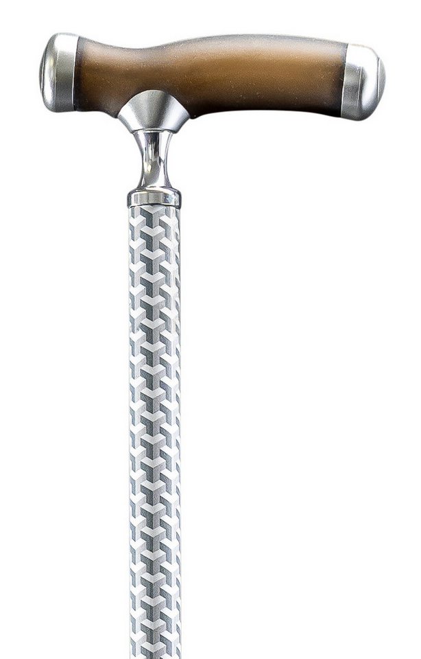 Stockshop Gehstock Gehstock SILIKON - FRITZ, Derbygriff mit supersoft Silikon Beschichtun von Stockshop