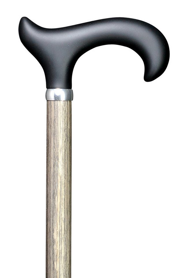 Stockshop Gehstock Gehstock SOFTGRIP MOOREICHE Derby-Griff, Leichtmetall Echtholz-Furnier von Stockshop