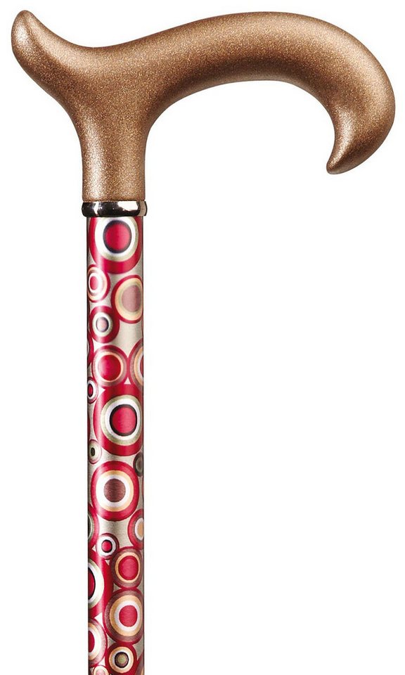 Stockshop Gehstock Gehstock Step-Derby RETRO DELUXE, eleganter, pulverbeschichteter Derby von Stockshop