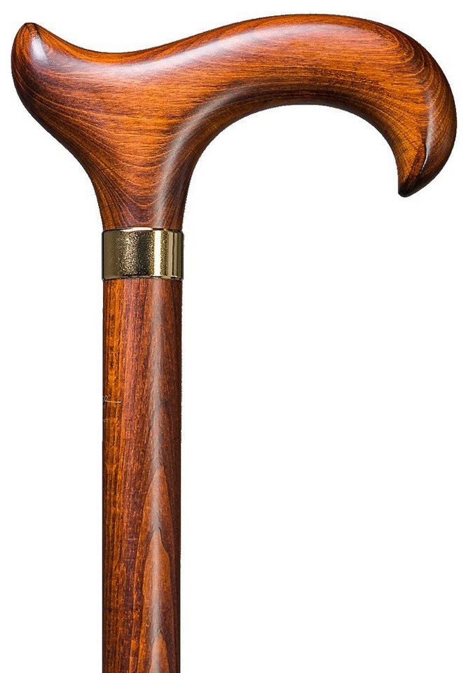 Stockshop Gehstock Gehstock X-SIZE Derby KIRSCH Buche, Stahlkern, Gummipuffer, 110 cm. von Stockshop
