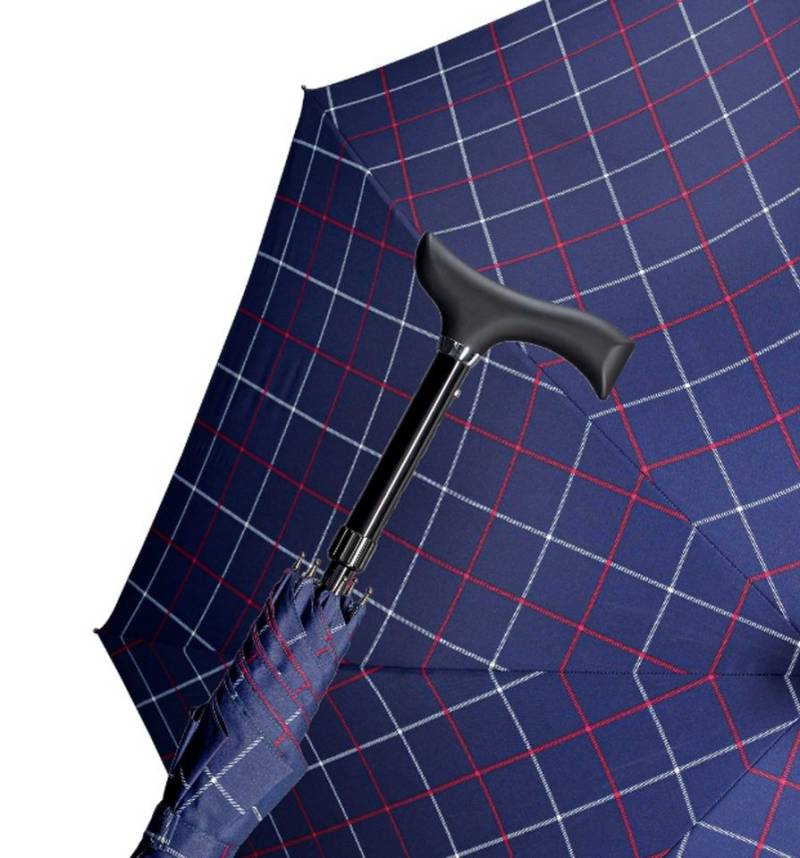 Stockshop Gehstock Stützschirm STEPBRELLA Gehstock höhenverstellbar 84-92 cm, handsympath von Stockshop