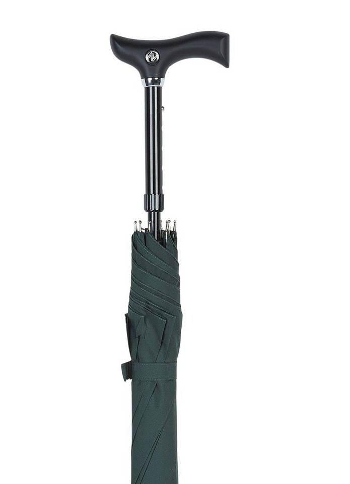 Stockshop Gehstock Stützschirm STEPBRELLA höhenverstellbar 83- 93 cm, Fritzgriff Soft-B von Stockshop