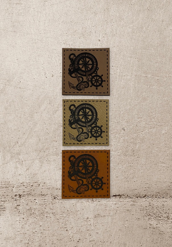 Kunstleder Label | 4x4cm| Anker Mit Steuerrad Patch Aufnäher Patches Etiketten Verschiedene Farben Kunstleder Label | 4x4cm| Anker Mit Steuerrad Patch Aufnäher Patches Etiketten Verschiedene Farben von Stoeffchendealer
