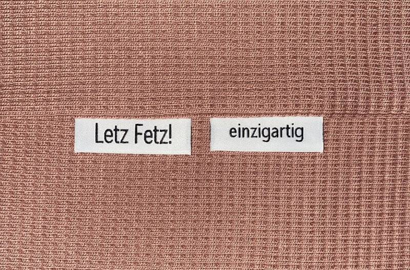 Weblabel | Letz Fetz/Einzigartig Weiß Patch Aufnäher Patches Etiketten Verschiedene Farben von Stoeffchendealer
