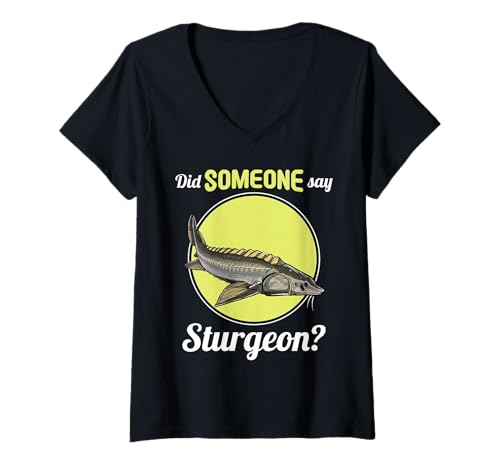 Damen Störe Stör T-Shirt mit V-Ausschnitt Damen Störe Stör T-Shirt mit V-Ausschnitt von Störe Stör Tier Shop