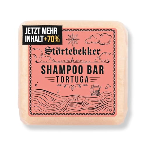 Störtebekker® Premium Shampoo Bar Tortuga - Festes Shampoo Herren & Damen - 3in1 Duschseife Männer für Haare, Kopfhaut & Bart - Feuchtigkeitsshampoo - vegan, handgefertigt - 100g von Störtebekker Shaving Accessories