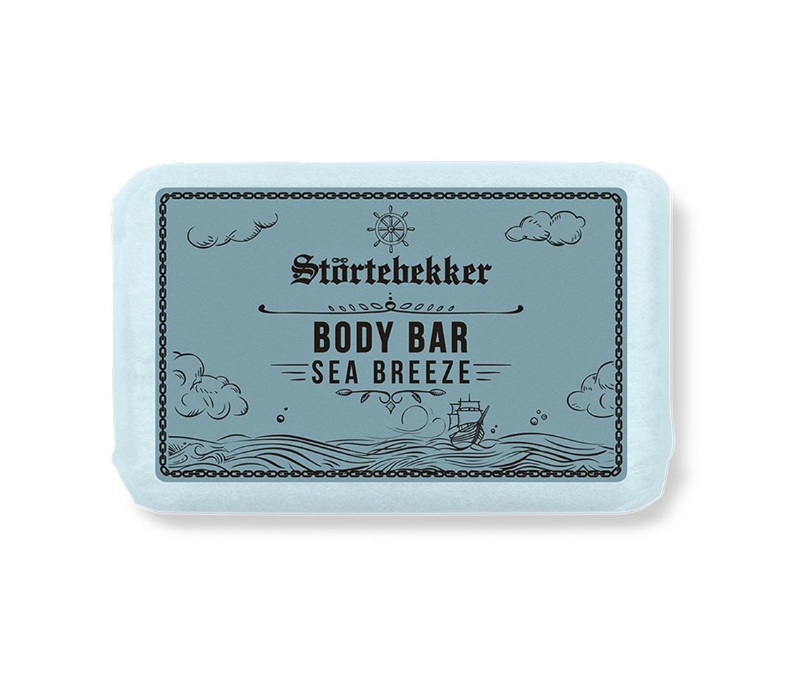 Störtebekker Feste Duschseife Feste Duschseife - Sea Breeze, 1-tlg., natürliche Reinigung, kein Spannungsgefühl, markanter Duft von Störtebekker