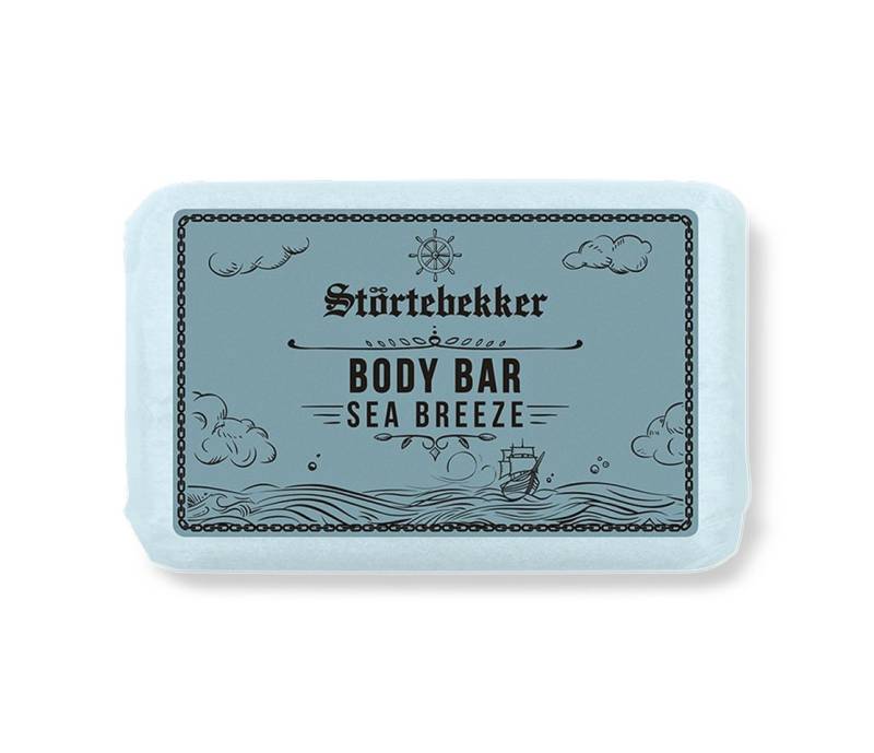 Störtebekker Feste Duschseife Feste Duschseife - Sea Breeze, 1-tlg., natürliche Reinigung, kein Spannungsgefühl, markanter Duft von Störtebekker