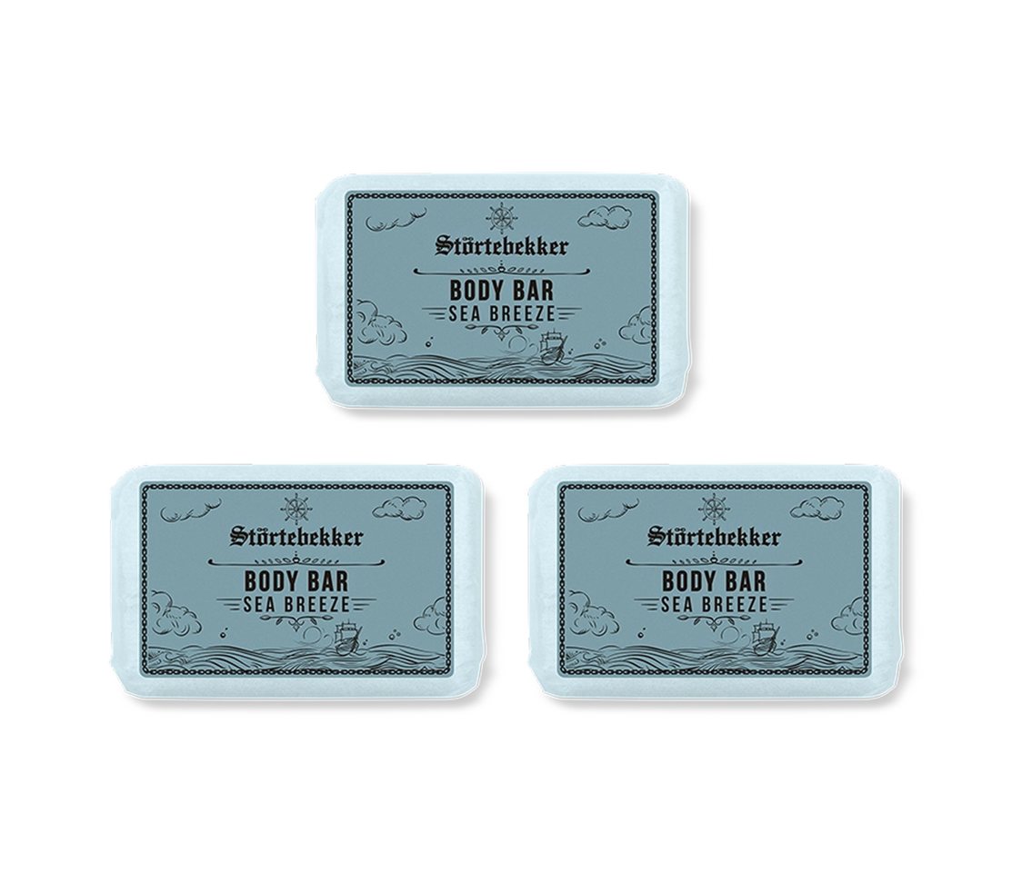 Störtebekker Feste Duschseife Feste Duschseife - Sea Breeze, natürliche Reinigung, kein Spannungsgefühl, markanter Duft von Störtebekker