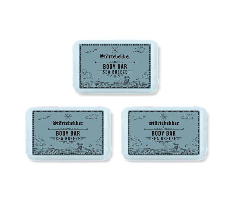 Störtebekker Feste Duschseife Feste Duschseife - Sea Breeze, natürliche Reinigung, kein Spannungsgefühl, markanter Duft von Störtebekker