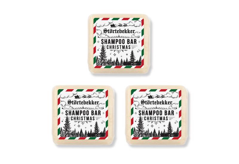 Störtebekker Festes Haarshampoo Weihnachtsedition (Zimt-Orange), 3-tlg., Vegane & Nachhaltige Reinigung für Körper und Haar von Störtebekker