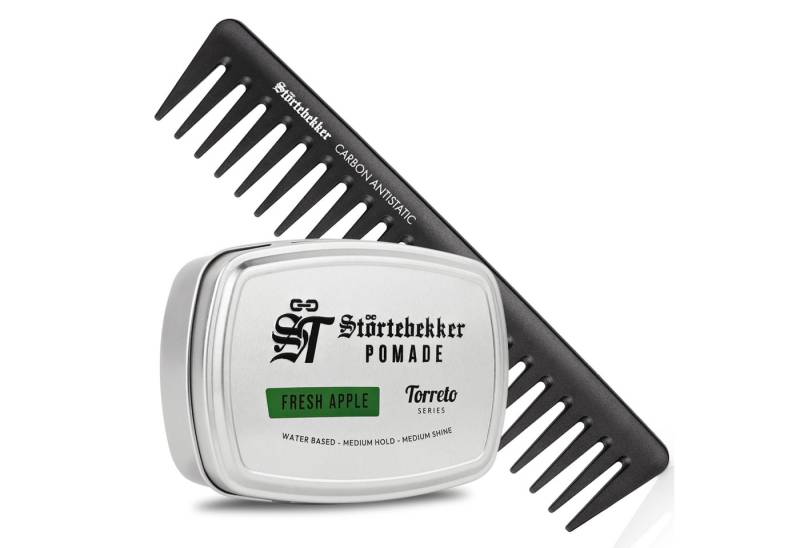 Störtebekker Haarpomade 'Torreto Series' - Ölbasiert im Set mit Styling-Kamm, Haarstyling von Störtebekker