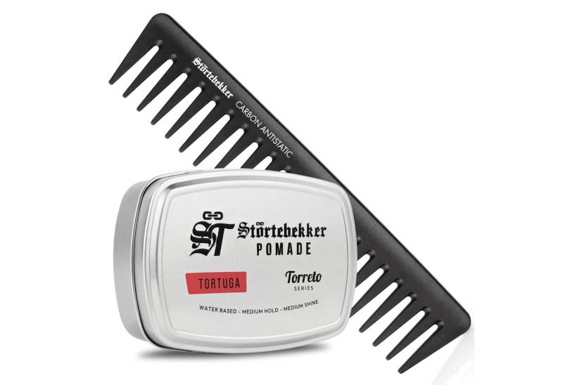 Störtebekker Haarpomade Set mit Styling-Kamm, Set, Haarstyling von Störtebekker