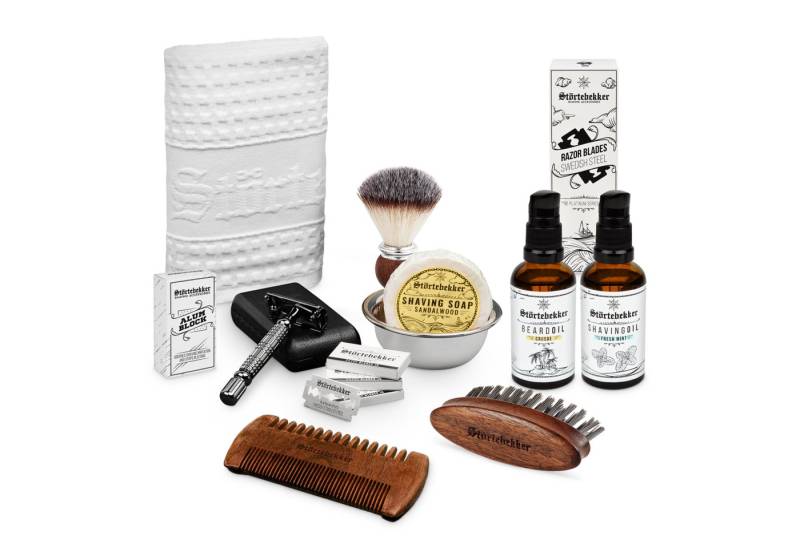 Störtebekker Rasierset All-in-one Set mit Rasierhobel Schwarz von Störtebekker