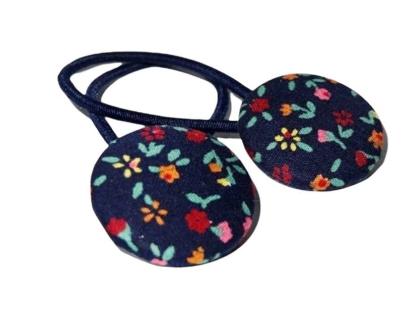 2 Haargummis "Blumenwiese" von StoffAtelierDesign