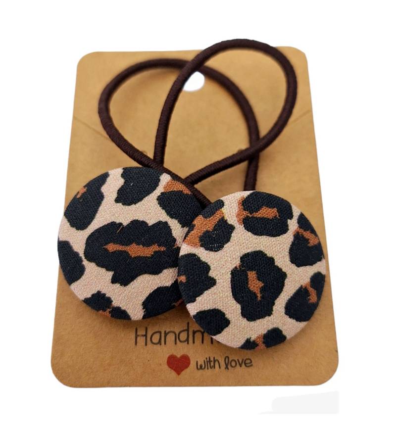 2 Haargummis "Leopard" von StoffAtelierDesign