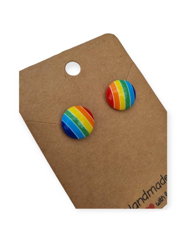 Ohrstecker "Regenbogen" von StoffAtelierDesign